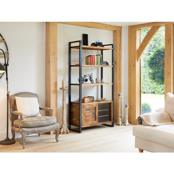 Downtown Modern Large Bookcase with Storage