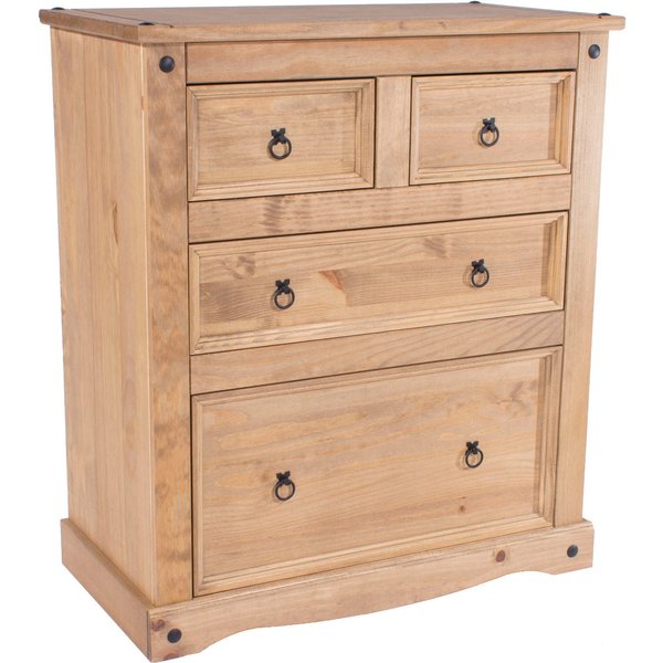 Corona 2 Over 2 Chest of Drawers Natural
