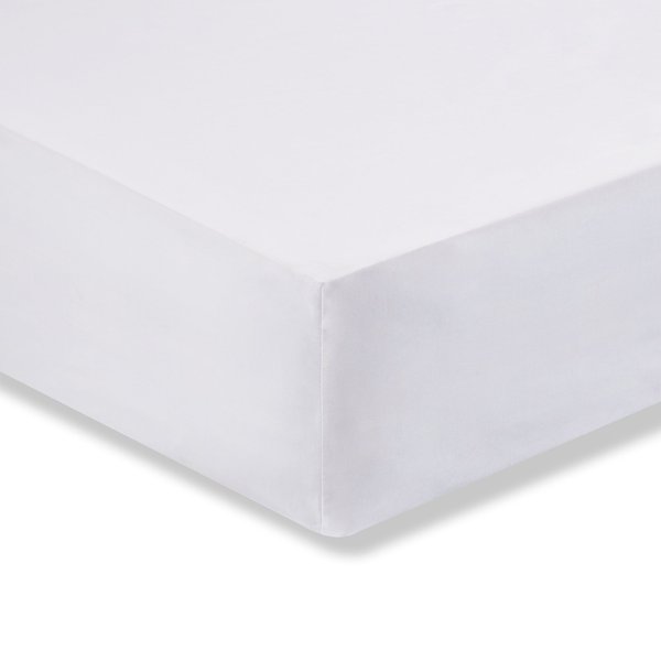 Cotton Rich Sateen Fitted Sheet White