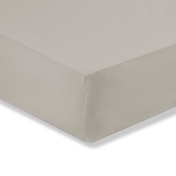 Cotton Rich Sateen Fitted Sheet Silver