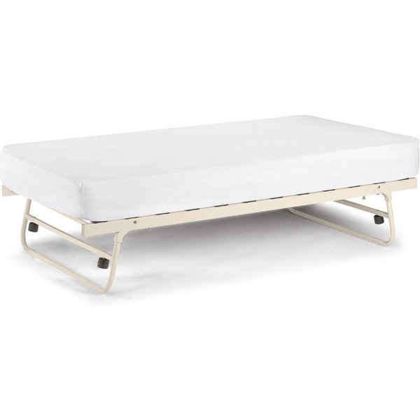Versailles Stone White Metal Guest Underbed Trundle  - 3ft Single