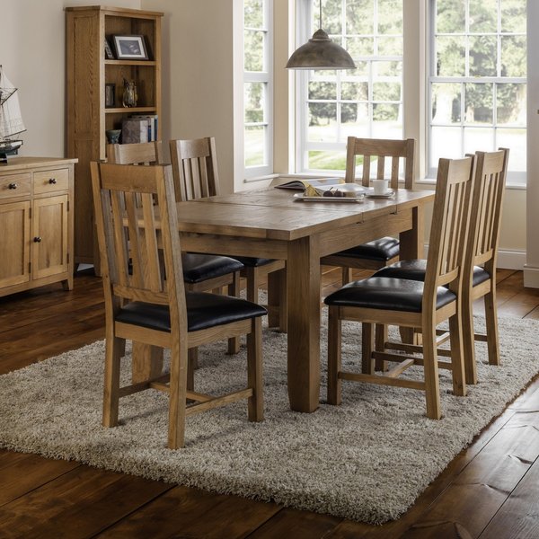 Astoria Set of 2 Dining Chairs Oak Brown