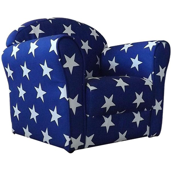 Children's Blue and White Stars Mini Armchair